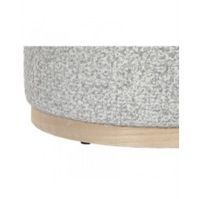 Panca DKD Home Decor 48 x 48 x 31 cm Grigio chiaro