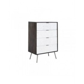Cassettiera DKD Home Decor 70 x 40 x 105 cm Bianco Marrone scuro Legno di mango