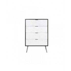 Cassettiera DKD Home Decor 70 x 40 x 105 cm Bianco Marrone scuro Legno di mango
