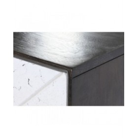 Cassettiera DKD Home Decor 70 x 40 x 105 cm Bianco Marrone scuro Legno di mango