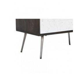 Cassettiera DKD Home Decor 70 x 40 x 105 cm Bianco Marrone scuro Legno di mango