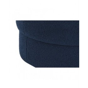 Poggiapiedi DKD Home Decor Azzurro Velluto 55 x 55 x 40 cm
