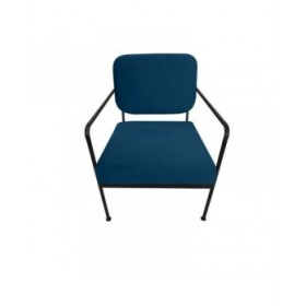Poltrona DKD Home Decor Azzurro Metallo 62 x 76 x 76 cm 55,5 x 72 x 71 cm