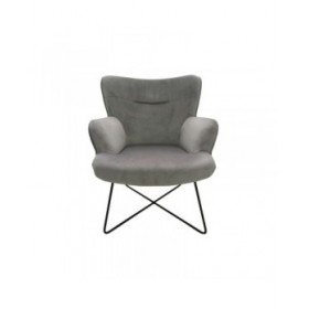 Poltrona DKD Home Decor Grigio Metallo 67 x 81 x 87 cm