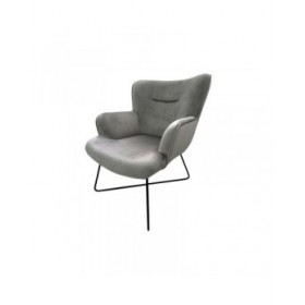 Poltrona DKD Home Decor Grigio Metallo 67 x 81 x 87 cm