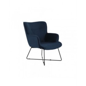 Poltrona DKD Home Decor Azzurro Nero Metallo 68 x 76 x 90 cm