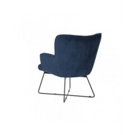 Poltrona DKD Home Decor Azzurro Nero Metallo 68 x 76 x 90 cm