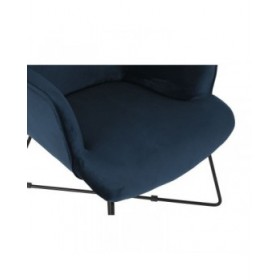 Poltrona DKD Home Decor Azzurro Nero Metallo 68 x 76 x 90 cm