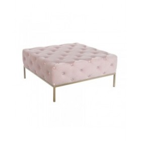 Panca DKD Home Decor Rosa Dorato Metallo 100 x 100 x 45 cm