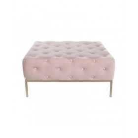 Panca DKD Home Decor Rosa Dorato Metallo 100 x 100 x 45 cm