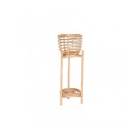 Vaso DKD Home Decor 25 x 25 x 70 cm Naturale Rattan Bali