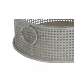 Set di Cestini DKD Home Decor 43 x 42 x 17 cm Metallo Alluminio Vintage
