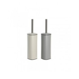Scopino per il Bagno DKD Home Decor Beige Grigio Crema Metallo Acciaio inossidabile 9,5 x 9,5 x 38,5 cm (2 Unità)