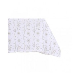 Tovaglia e tovaglioli DKD Home Decor 150 x 150 x 0,5 cm Azzurro Marrone Bianco (2 Unità)