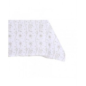 Tovaglia e tovaglioli DKD Home Decor 150 x 250 x 0,5 cm Azzurro Marrone Bianco (2 Unità)