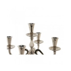 Candelabro DKD Home Decor Argentato Acrilico Alluminio Cromato 30 x 30 x 47 cm