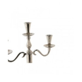 Candelabro DKD Home Decor 30 x 12 x 46 cm Argentato Alluminio Cromato