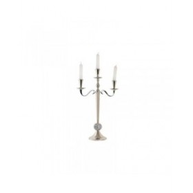 Candelabro DKD Home Decor 30 x 12 x 46 cm Argentato Alluminio Cromato