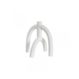 Candelabro DKD Home Decor Scandi 21,5 x 21,5 x 23 cm Bianco Resina