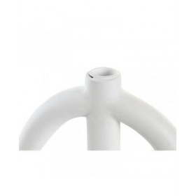 Candelabro DKD Home Decor Scandi 21,5 x 21,5 x 23 cm Bianco Resina