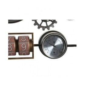 Orologio da Parete DKD Home Decor 52,5 x 9 x 39,5 cm Cristallo Ferro Vintage (2 Unità)