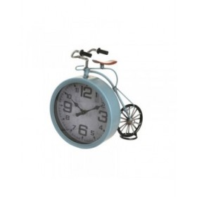 Orologio da Tavolo DKD Home Decor Azzurro Verde Bicicletta Vintage (2 Unità)