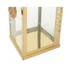 Lanterna Alexandra House Living Oro Vetro Acciaio inossidabile 18 x 30 x 18 cm