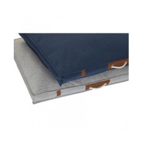 Letto per animali domestici DKD Home Decor 88 x 68 x 10 cm Blu Marino Grigio chiaro 2 Unità