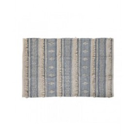 Tappeto DKD Home Decor 180 x 120 x 2 cm Azzurro Cotone Bianco Boho