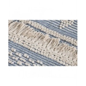 Tappeto DKD Home Decor 180 x 120 x 2 cm Azzurro Cotone Bianco Boho