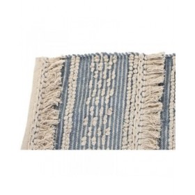 Tappeto DKD Home Decor 180 x 120 x 2 cm Azzurro Cotone Bianco Boho