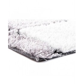 Tappeto DKD Home Decor Nero Poliestere Bianco Quadri 120 x 180 x 2 cm