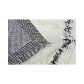 Tappeto DKD Home Decor 120 x 180 x 5 cm Poliestere Bianco Rombos