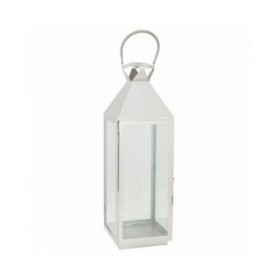 Lanterna Alexandra House Living Argento Vetro Acciaio inossidabile 23 x 72 x 24 cm