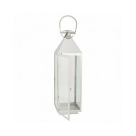 Lanterna Alexandra House Living Argento Vetro Acciaio inossidabile 23 x 72 x 24 cm