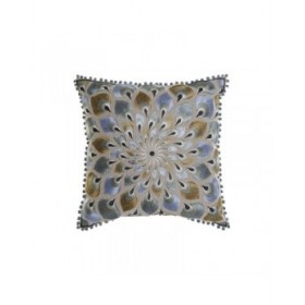 Cuscino DKD Home Decor Beige Azzurro (60 x 20 x 60 cm)