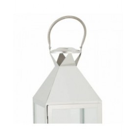 Lanterna Alexandra House Living Argento Vetro Acciaio inossidabile 23 x 72 x 24 cm