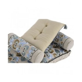 Poltrona da giardino DKD Home Decor Azzurro Beige 90 x 55 x 18 cm