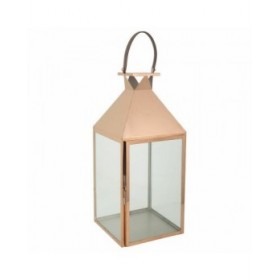 Lanterna Alexandra House Living Rame Vetro Acciaio inossidabile 28 x 66 x 29 cm
