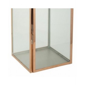 Lanterna Alexandra House Living Rame Vetro Acciaio inossidabile 28 x 66 x 29 cm