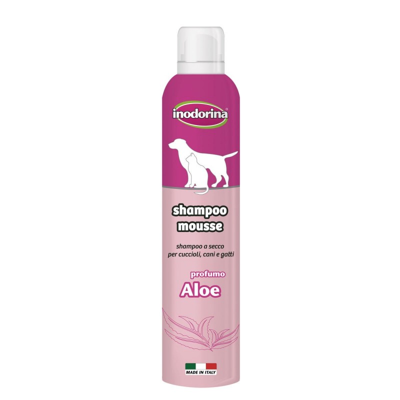 Shampoo per animali domestici Inodorina 300 ml Schiuma Aloe Vera