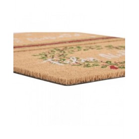 Zerbino DKD Home Decor Bianco Marrone Rosso Verde PVC Fibra di cocco 60 x 40 x 1,5 cm (2 Unità)