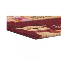 Zerbino DKD Home Decor Rosso Multicolore PVC Fibra di cocco 60 x 40 x 1,5 cm (2 Unità)