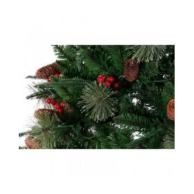 Albero di Natale DKD Home Decor Rosso Verde Polietilene 100 x 100 x 180 cm