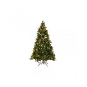 Albero di Natale DKD Home Decor Rosso Verde Polietilene 100 x 100 x 180 cm