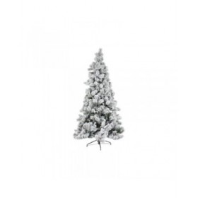 Albero di Natale DKD Home Decor Bianco Verde Polietilene Nevoso 140 x 140 x 210 cm