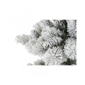 Albero di Natale DKD Home Decor Bianco Verde Polietilene Nevoso 140 x 140 x 210 cm