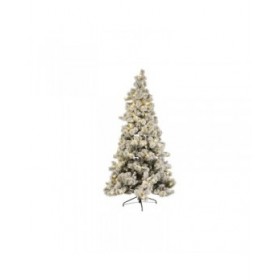 Albero di Natale DKD Home Decor Bianco Verde Polietilene Nevoso 140 x 140 x 210 cm