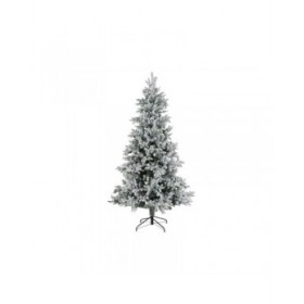 Albero di Natale DKD Home Decor Bianco Verde Polietilene Nevoso 140 x 140 x 210 cm