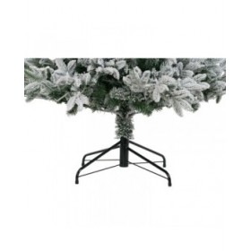 Albero di Natale DKD Home Decor Bianco Verde Polietilene Nevoso 140 x 140 x 210 cm